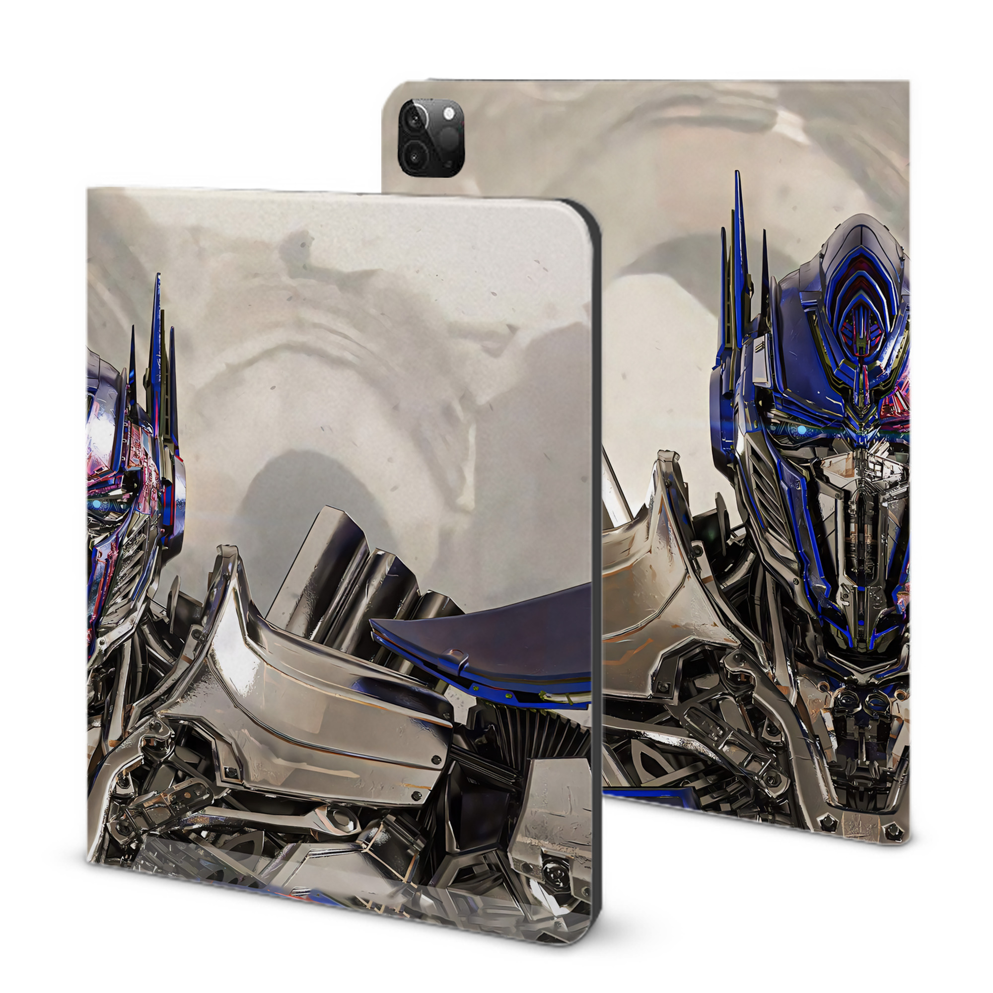（画像用） Transformers トランスフォーマー IPadケース ペンホルダー付き ブックスタイルデザイン
